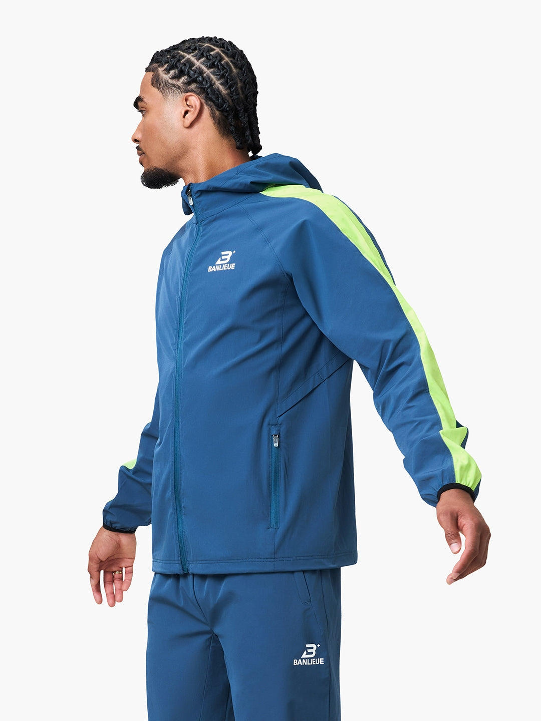 PERFORMANCE HOODED TRACKTOP | SEA MOSS | SEEDING