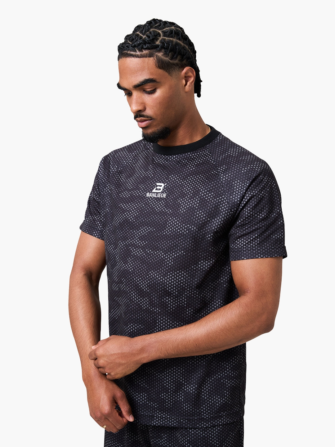 CAMO+ T-SHIRT | BLACK / CAMO | SEEDING