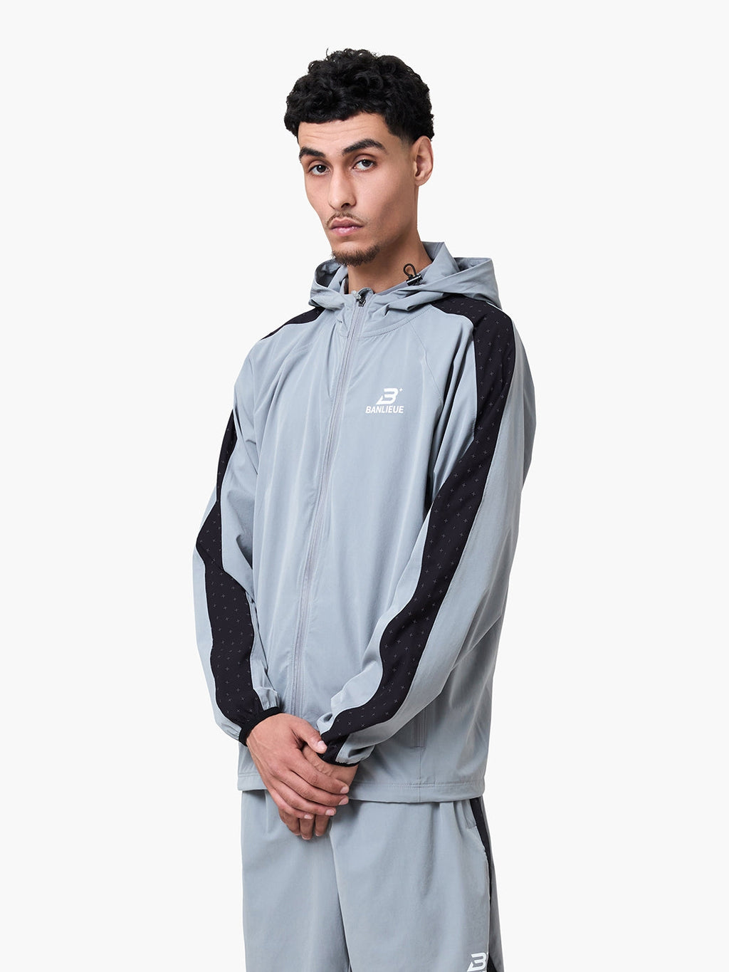 PERFORMANCE HOODED TRACKTOP | GREY | SEEDING