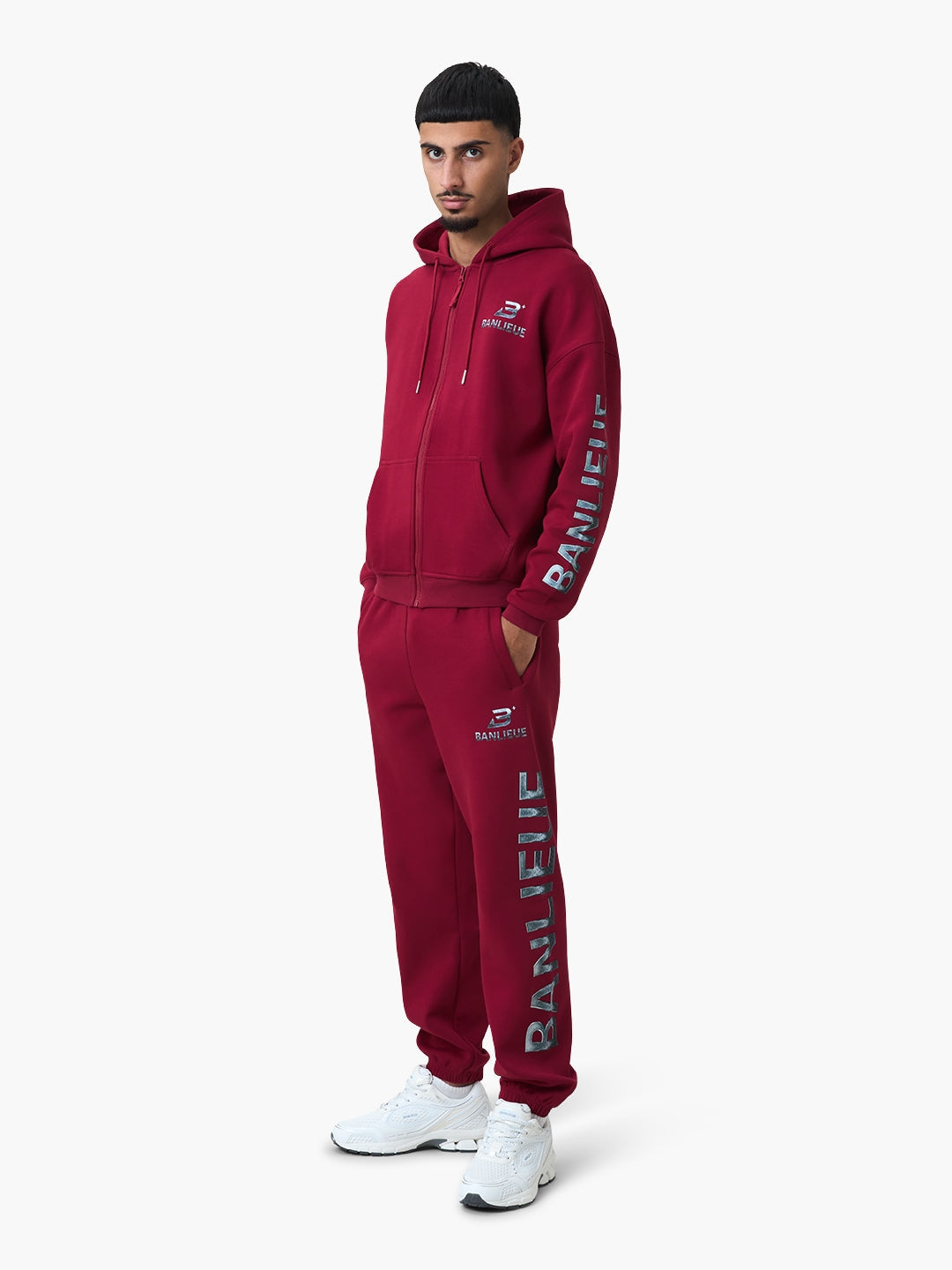 CHROME V2 HOODED VEST | BURGUNDY