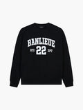 UNIVERSITY SWEATER | BLACK / IVORY WHITE