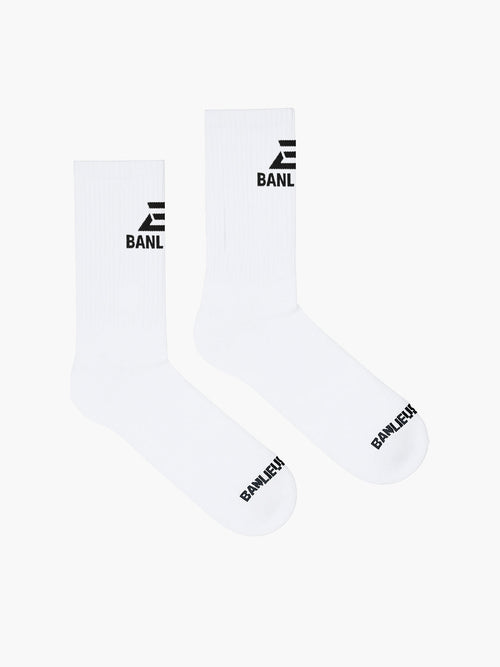 B+ LOGO SOCKS | WHITE  | SEEDING