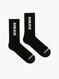 B+ SCRIPT LOGO SOCKS | BLACK | SEEDING