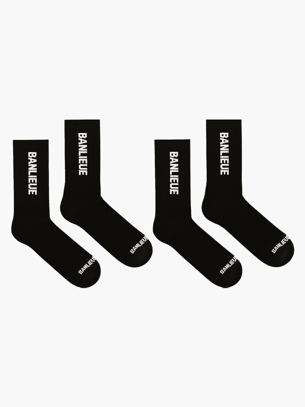 B+ SCRIPT LOGO SOCKS | BLACK | SEEDING