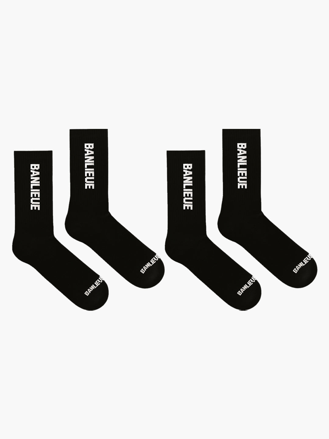 B+ SCRIPT LOGO SOCKS | BLACK | SEEDING