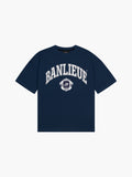 CREST V2 T-SHIRT | NAVY SEEDING