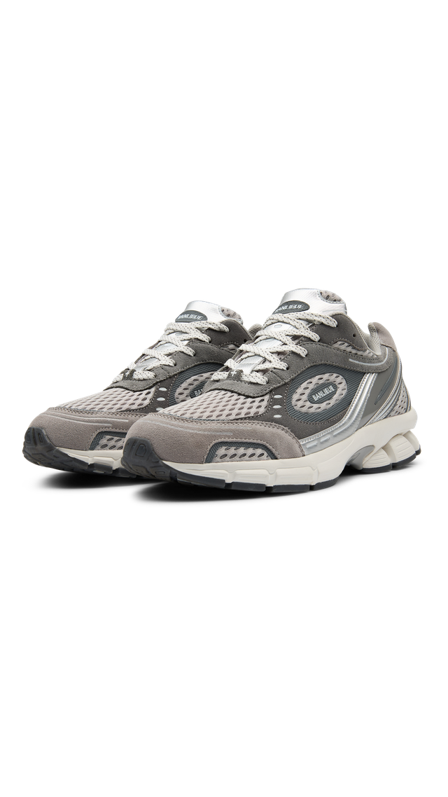 BANLIEUE SNEAKER (SUEDE) | CLOUD GREY / METALLIC SILVER / CORE WHITE
